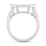 1/4ct Diamond Matching wedding band in 14 Karat White Gold for JWL 242472 Image-3