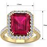 9 Carat Ruby and Diamond Ring In 14 Karat Yellow Gold Image-5
