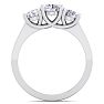 1 1/2 Carat Three Diamond Ring In Platinum  Image-3