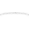 925 Sterling Silver Textured Paperclip Chain Necklace, 20 Inches Image-2