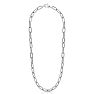925 Sterling Silver Paperclip Chain Necklace, 20 Inches