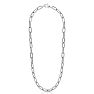 925 Sterling Silver Paperclip Chain Necklace, 20 Inches Image-1