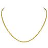 14 Karat Yellow Gold Over Sterling Silver Basket Chain Necklace, 18 Inches Image-1
