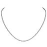 SOLID 925 Sterling Silver Basket Chain Necklace, 18 Inches Image-1