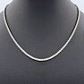 SOLID 925 Sterling Silver Basket Chain Necklace, 18 Inches Image-3