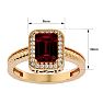 2 Carat Antique Style Ruby and Diamond Ring in 14 Karat Yellow Gold Image-5