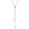 1/4 Carat Diamond Droplets Necklace In Sterling Silver, 18 Inches Image-1