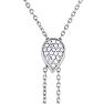 1/4 Carat Diamond Droplets Necklace In Sterling Silver, 18 Inches Image-2