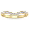 1/4 Carat Diamond Matching Wedding Band Ring in 14 Karat Yellow Gold For JWL45433 Image-1