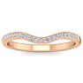 1/4 Carat Diamond Matching Wedding Band Ring in 14 Karat Rose Gold For JWL45433 Image-1
