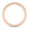 1/4 Carat Diamond Matching Wedding Band Ring in 14 Karat Rose Gold For JWL45433 Image-3