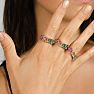 1/2 Carat Rainbow Pride Gemstone Ring In 14 Karat White Gold Image-11