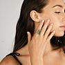 1/2 Carat Rainbow Pride Gemstone Ring In 14 Karat White Gold Image-7
