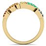 1/2 Carat Rainbow Pride Gemstone Ring In 14 Karat Yellow Gold Image-3