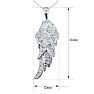 Diamond Wing Necklace, Nearly 1/2 Carat of Natural Rose Cut Diamonds, 18 Inches. Totally On Trend! Image-3