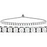 1 Carat Diamond Bolo Bracelet In 14 Karat White Gold, Adjustable 6-9 inches Image-1