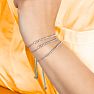 1 Carat Diamond Bolo Bracelet In 14 Karat White Gold, Adjustable 6-9 inches Image-3