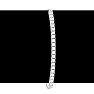 1 Carat Diamond Bolo Bracelet In 14 Karat White Gold, Adjustable 6-9 inches Image-8