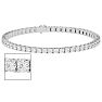 5 Carat Moissanite Tennis Bracelet In 14 Karat White Gold, 7 Inches Image-1