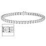 7 Carat Moissanite Tennis Bracelet In 14 Karat White Gold, 7 Inches Image-1