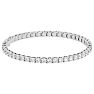7 Carat Moissanite Tennis Bracelet In 14 Karat White Gold, 7 Inches Image-2
