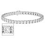 11 1/2 Carat Moissanite Tennis Bracelet In 14 Karat White Gold, 7 Inches Image-1