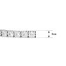 11 1/2 Carat Moissanite Tennis Bracelet In 14 Karat White Gold, 7 Inches Image-7