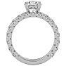 4 Carat Round Diamond Bridal Set In 14 Karat White Gold Image-3
