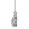 1 3/4 Carat Diamond Three Stone Necklace In 14 Karat White Gold, 18 Inches Image-3