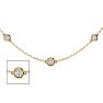 14 Karat Yellow Gold 1 1/2 Carat Graduated Diamonds By The Yard Necklace, 16-18 Inches Image-1