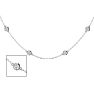 14 Karat White Gold 1 1/2 Carat Diamonds By The Yard Necklace, 16-18 Inches Image-1