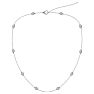 14 Karat White Gold 1 1/2 Carat Diamonds By The Yard Necklace, 16-18 Inches Image-2