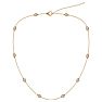 14 Karat Yellow Gold 1 1/2 Carat Diamonds By The Yard Necklace, 16-18 Inches Image-2
