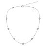 14 Karat White Gold 2 Carat Graduated Diamonds By The Yard Necklace, 16-18 Inches Image-2