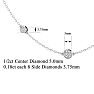 14 Karat White Gold 2 Carat Graduated Diamonds By The Yard Necklace, 16-18 Inches Image-5