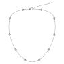 14 Karat White Gold 2 Carat Diamonds By The Yard Necklace, 16-18 Inches Image-2