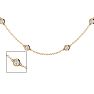 14 Karat Yellow Gold 2 Carat Diamonds By The Yard Necklace, 16-18 Inches Image-1