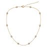 14 Karat Yellow Gold 2 Carat Diamonds By The Yard Necklace, 16-18 Inches Image-2