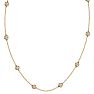 14 Karat Yellow Gold 2 Carat Diamonds By The Yard Necklace, 16-18 Inches Image-3