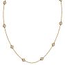 14 Karat Yellow Gold 2 Carat Diamonds By The Yard Necklace, 16-18 Inches Image-3