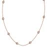 14 Karat Rose Gold 2 Carat Diamonds By The Yard Necklace, 16-18 Inches Image-3