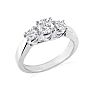 1/2ct Three Diamond Engagement Ring In 1.4 Karat Gold™ Image-2