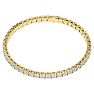 7 Carat Moissanite Tennis Bracelet In 14 Karat Yellow Gold, 7 Inches Image-3