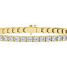 7 Carat Moissanite Tennis Bracelet In 14 Karat Yellow Gold, 7 Inches Image-4