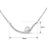Diamond Bar Swirl Necklace With 14 Rose Cut Genuine Diamonds. The Necklace Wears at 18 Inches.  Really cute! Image-5