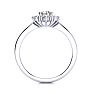 2 3/4 Carat Round Shape Halo Diamond Engagement Ring In 14 Karat White Gold Image-3