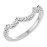 1/4 Carat Diamond Wedding Band In 14 Karat White Gold Image-2