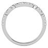 1/4 Carat Diamond Wedding Band In 14 Karat White Gold Image-3
