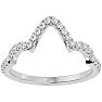 1/4 Carat Diamond Wedding Band In 14 Karat White Gold Image-1