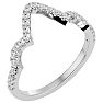 1/4 Carat Diamond Wedding Band In 14 Karat White Gold Image-2